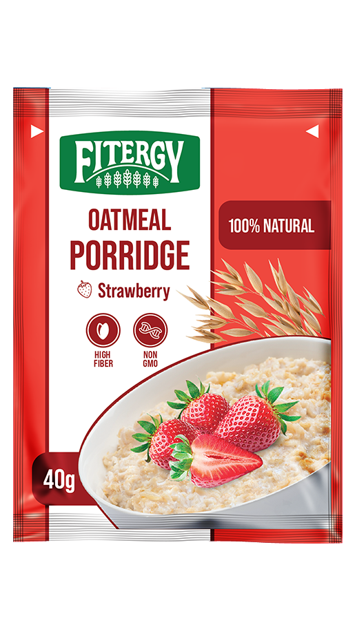 Каша овсяная с клубникой ™«Fitergy»