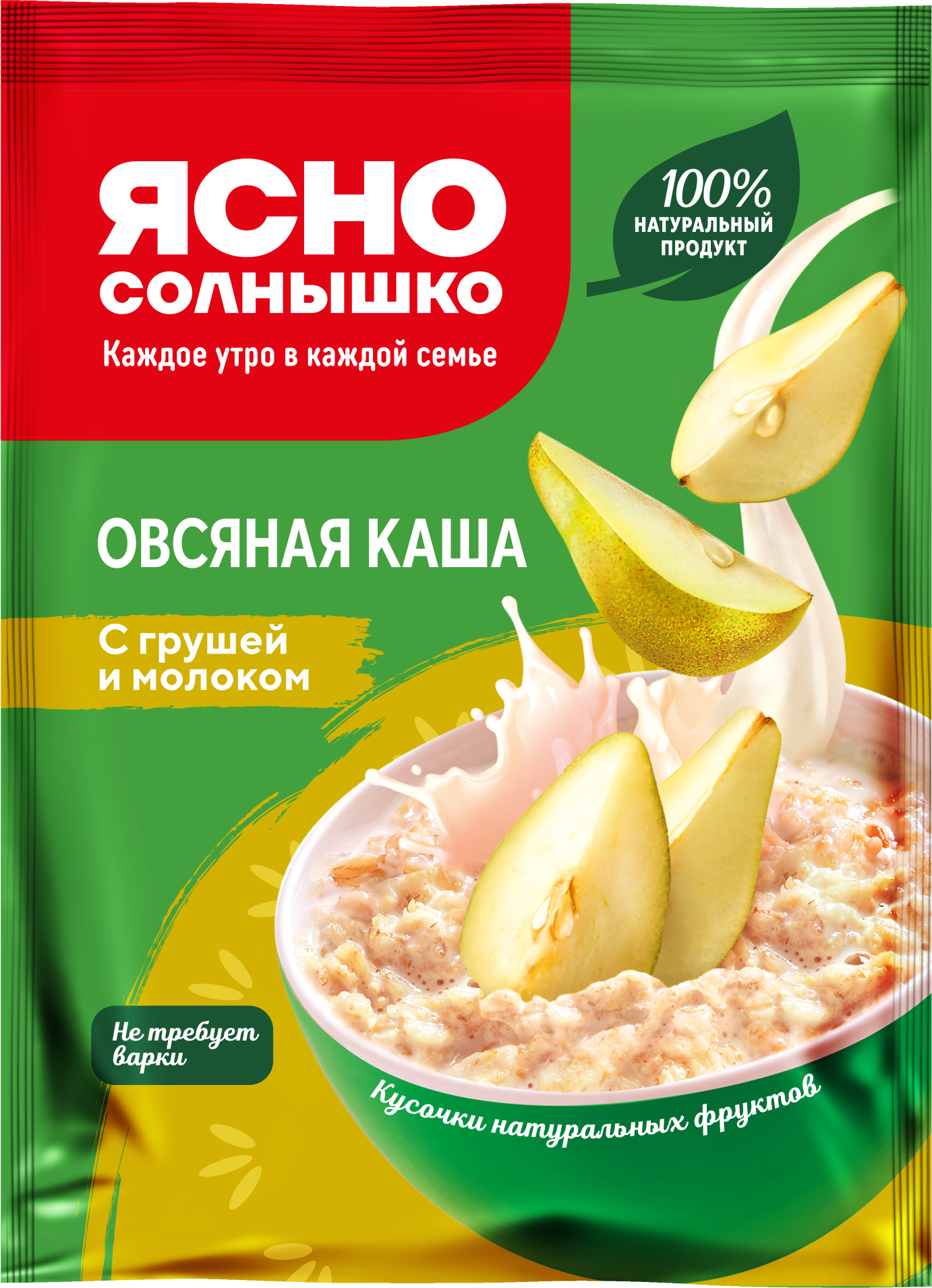 Каша овсяная с грушей и молоком ™«Ясно Солнышко»