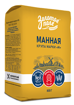 Крупа манная 0,8 кг ™ «Золотое поле»